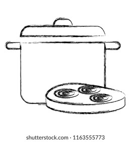 delicious ham with pot