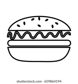 delicious hamburger fast food