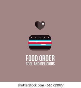 Delicious hamburger Food banner