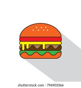 Delicious hamburger icons
