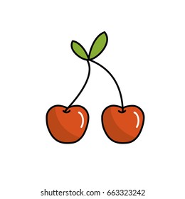 delicious and healthy cherry fruit