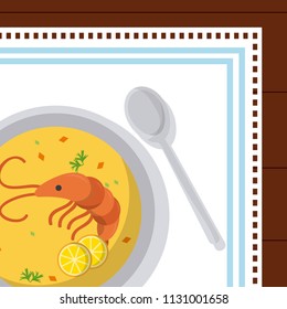 Delicious healthy food soup