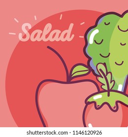 Delicious and healthy salad