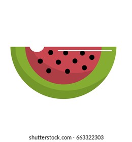 delicious and healthy watermelon slice fruit