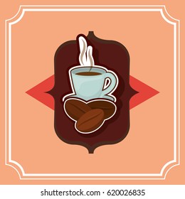 Delicious and hot coffee drink