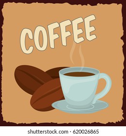 Delicious and hot coffee drink