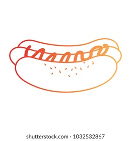 delicious hot dog fast food