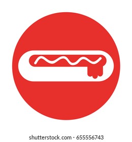 delicious hot dog icon