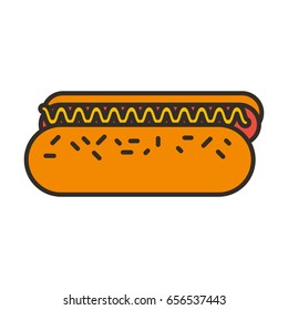 delicious hot dog icon