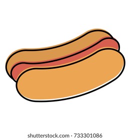 delicious hot dog icon