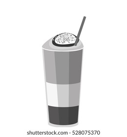 delicious ice coffee isolated