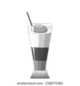 delicious ice coffee isolated