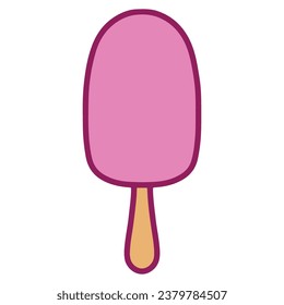 Delicious Ice Cream Art, Vector Illustration Design