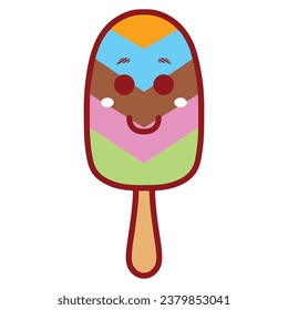 Delicious Ice Cream Art, Vector Illustration Design