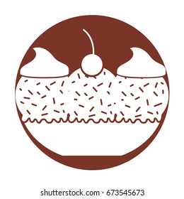 Delicious ice cream basket