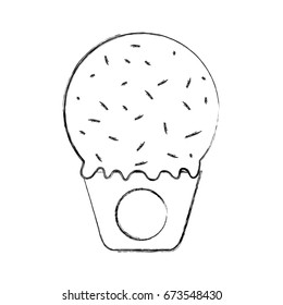 Delicious ice cream basket