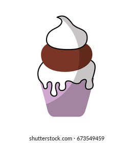 Delicious ice cream basket