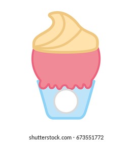 Delicious ice cream basket
