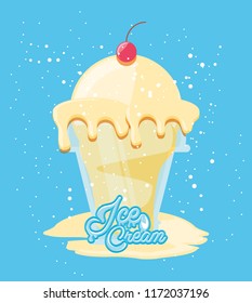 delicious ice cream cone