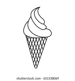 Delicious ice cream cone