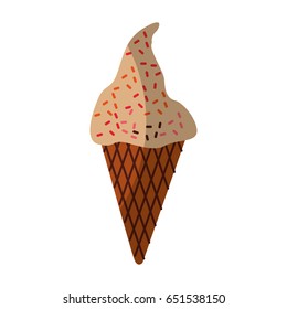 Delicious ice cream cone