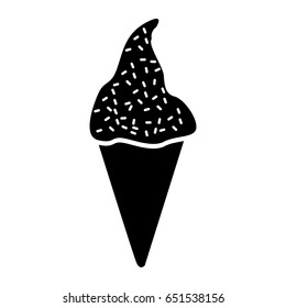 Delicious ice cream cone