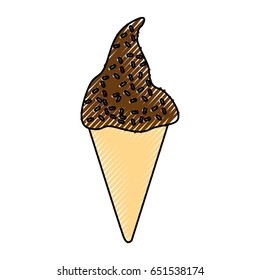 Delicious ice cream cone