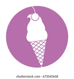 Delicious ice cream cone