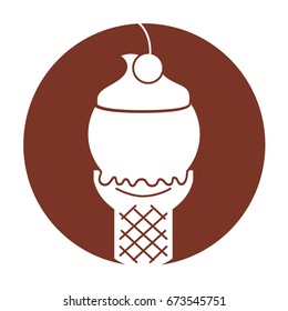 Delicious ice cream cone