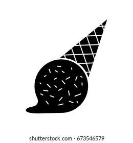 Delicious ice cream cone