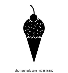 Delicious ice cream cone