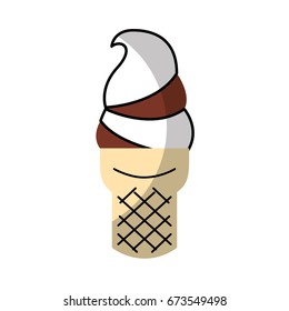 Delicious ice cream cone