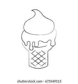 Delicious ice cream cone