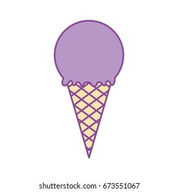 Delicious ice cream cone