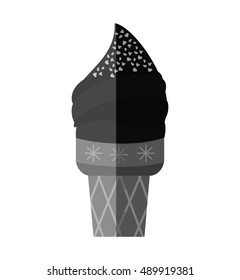 delicious ice cream cone vector illustration design