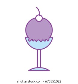 delicious ice cream cup icon