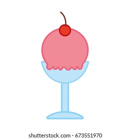 delicious ice cream cup icon