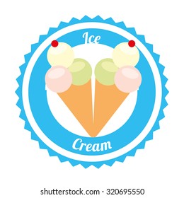 delicious ice cream design, vector illustration eps10 graphic 
