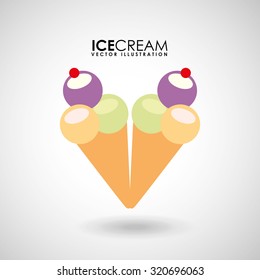delicious ice cream design, vector illustration eps10 graphic 