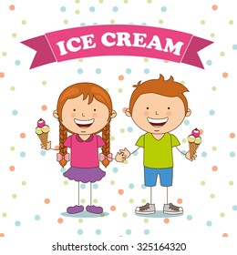 delicious ice cream design, vector illustration eps10 graphic 