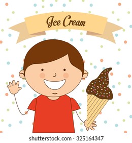 delicious ice cream design, vector illustration eps10 graphic 