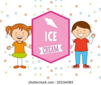 delicious ice cream design, vector illustration eps10 graphic 