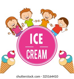 delicious ice cream design, vector illustration eps10 graphic 