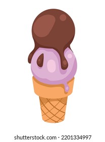 delicious ice cream dessert icon