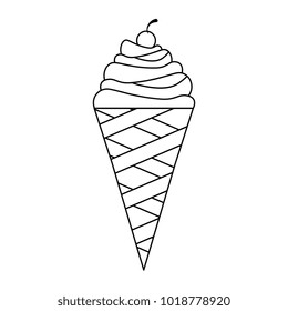 delicious ice cream icon
