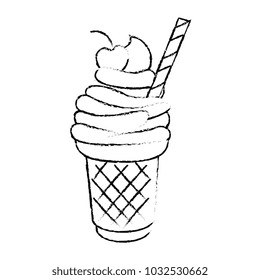 delicious ice cream icon
