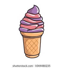 delicious ice cream icon