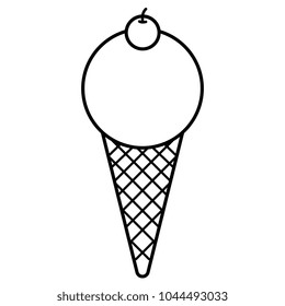 delicious ice cream icon