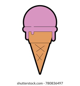 delicious ice cream icon