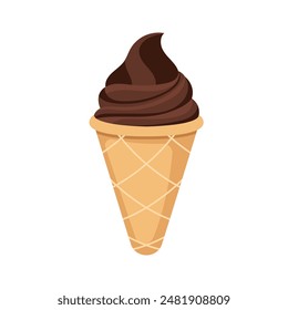 Delicious ice cream icon vector illustration graphic design